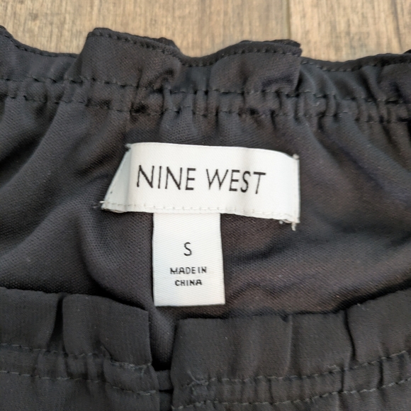 buy 1 Get 1 Free Tops! Nine West Black Layered Blouse - Picture 4 of 6